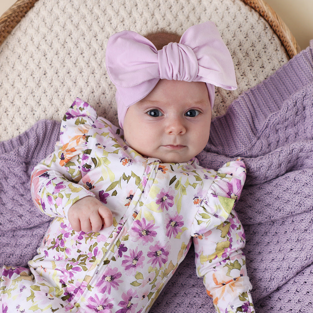 Isla Organic Snugglesuit Convertible Romper with Frill - View 6
