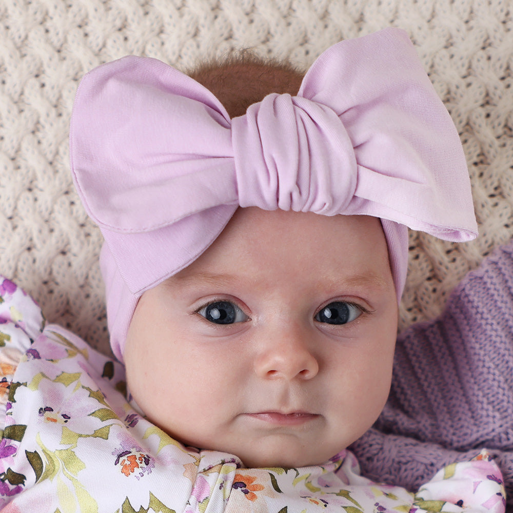 Lilac Organic Oversized Bow - View 4