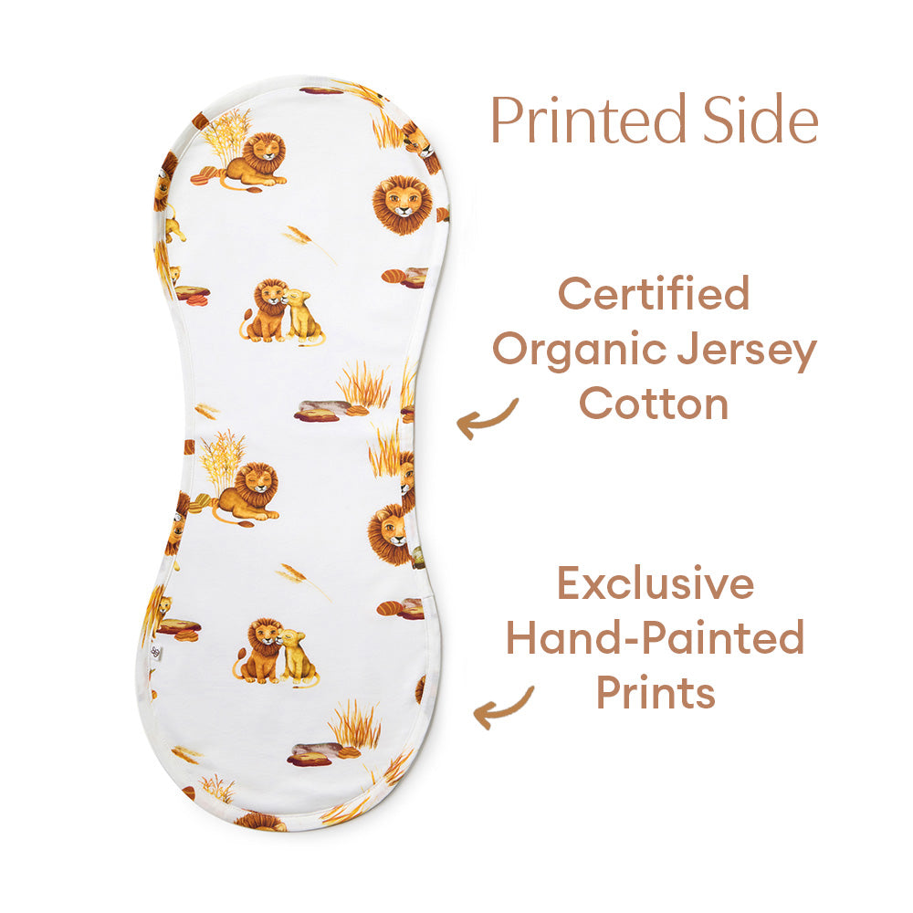 Lion Organic Cotton Burp Cloth - View 6