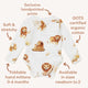 Lion Long Sleeve Organic Bodysuit - Thumbnail 4
