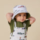 Little Racers Reversible Cotton Bucket Hat - Thumbnail 6