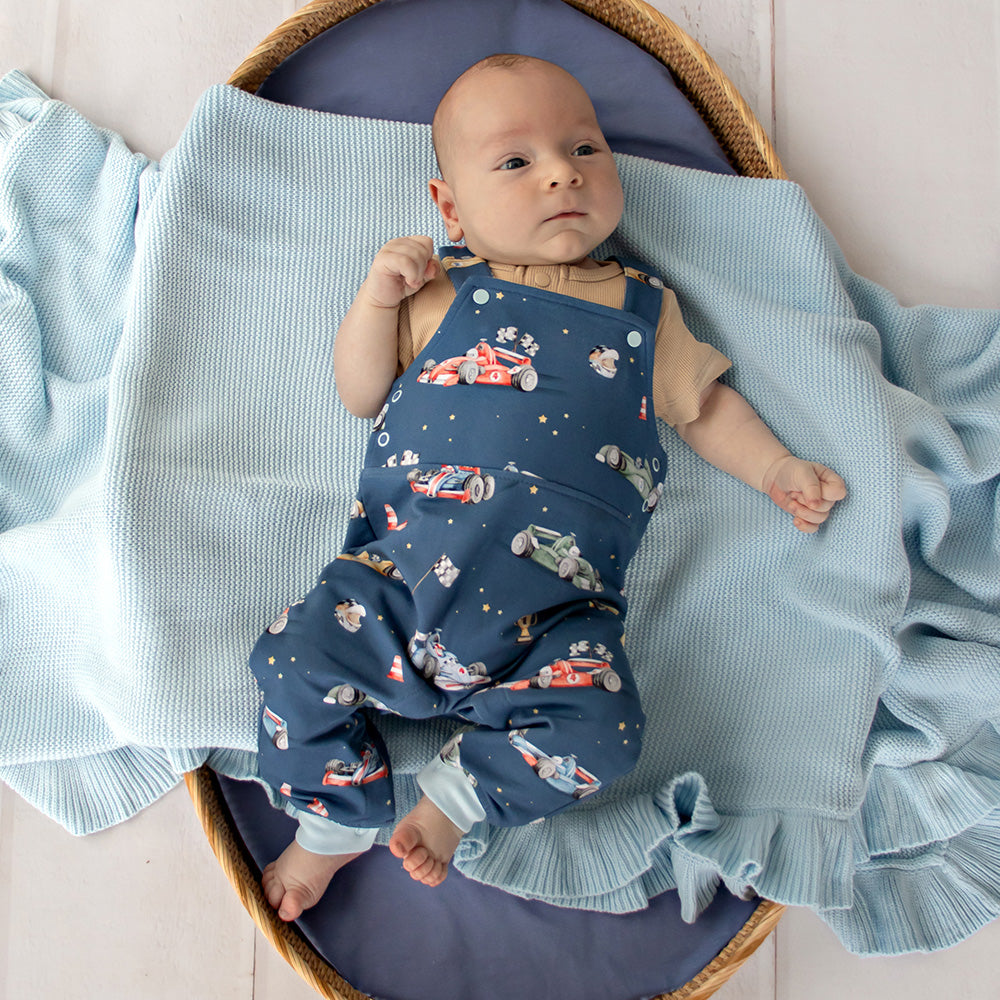 Little Racers Organic Snuggle Overalls - View 8