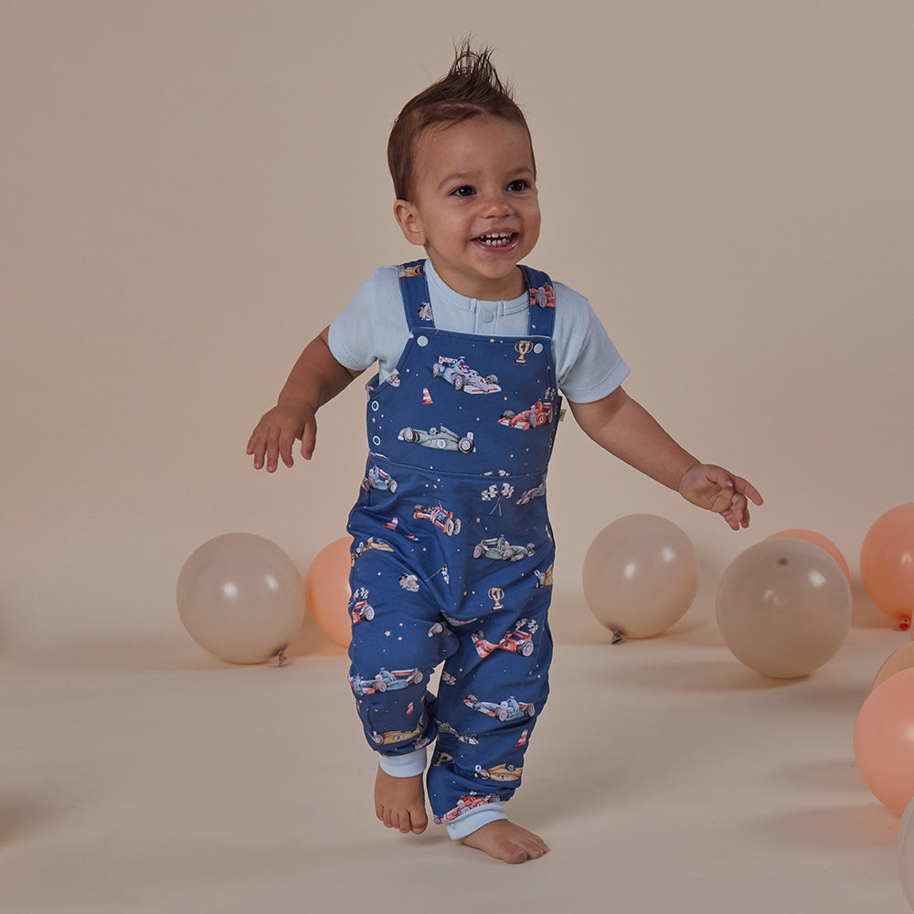 Little Racers Organic Snuggle Overalls - View 14
