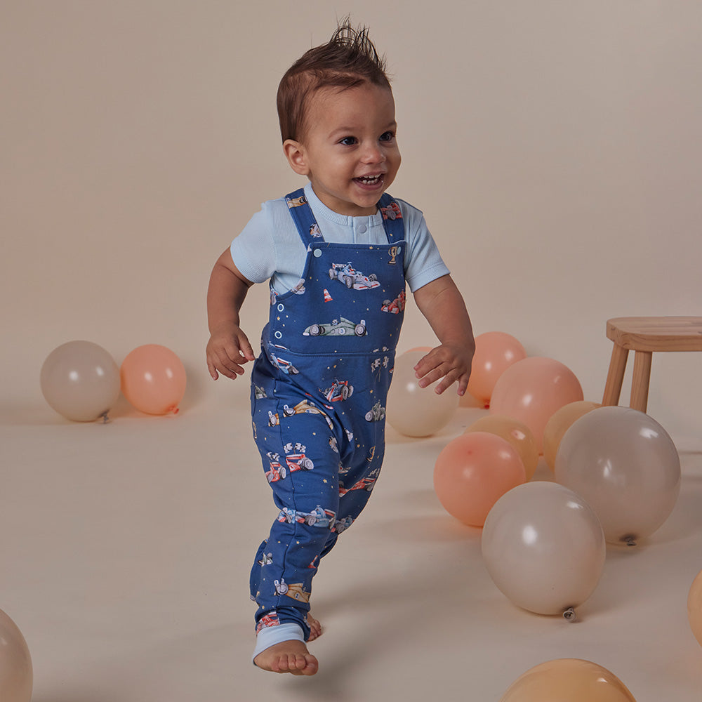 Little Racers Organic Snuggle Overalls - View 13
