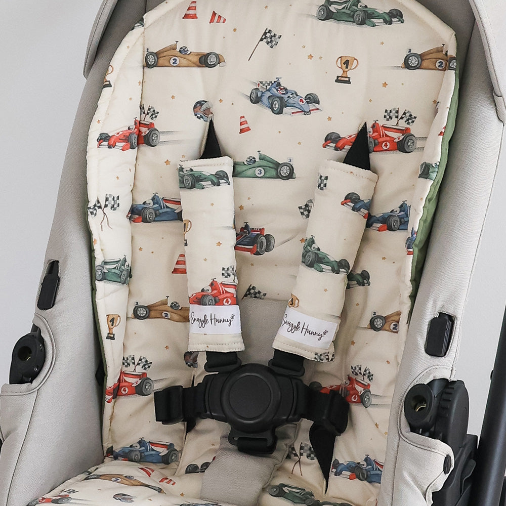 Little Racers Universal Reversible Pram Strap Covers - View 2