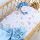 Little Subs Organic Bassinet Sheet / Change Pad Cover - Thumbnail 4