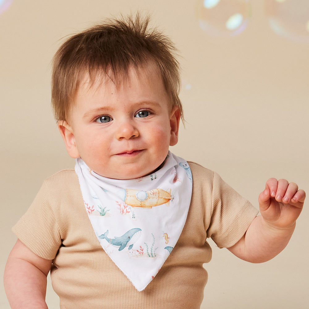 Little Subs Organic Dribble Bib - View 3