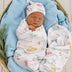Little Subs Organic Jersey Wrap & Beanie Set | Snuggle Hunny
