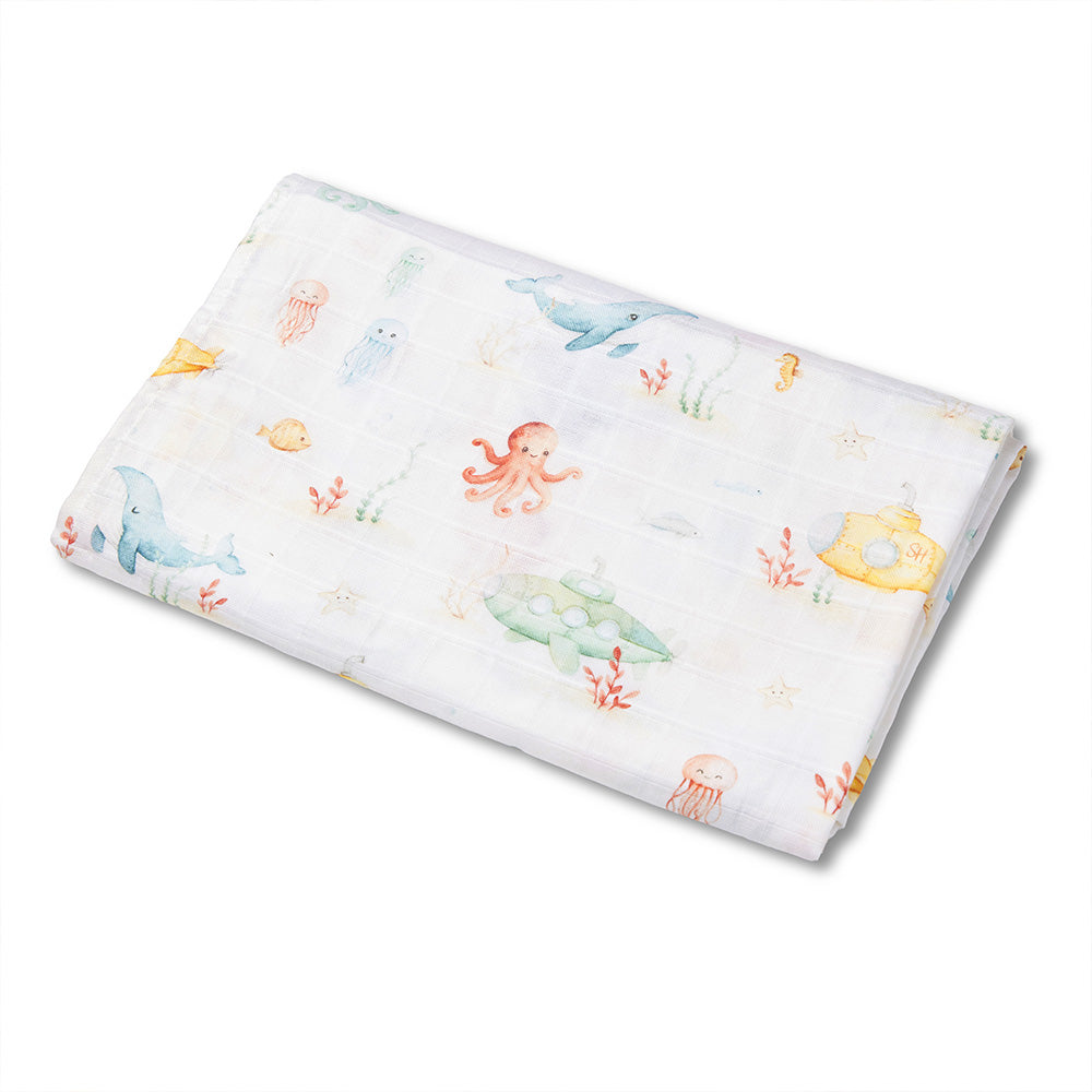 Little Subs Organic Muslin Wrap - View 2