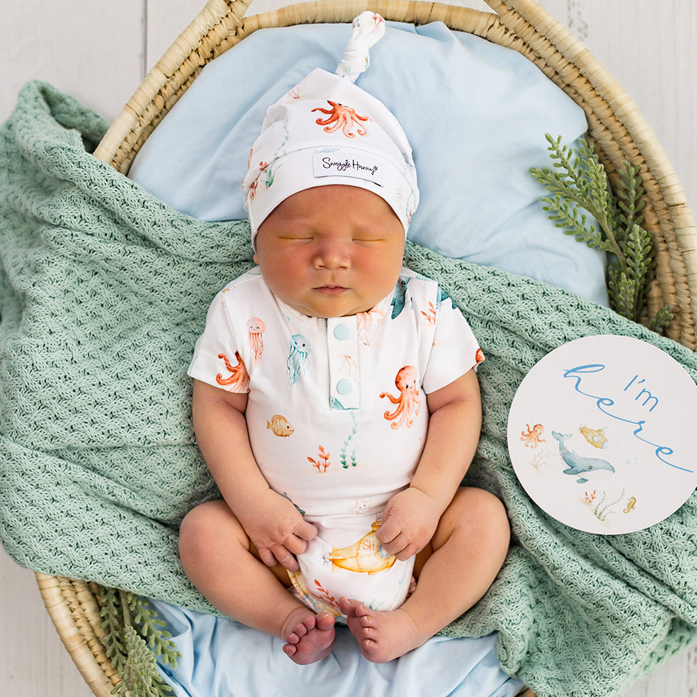 Little Subs Short Sleeve Organic Bodysuit - View 17