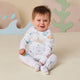 Little Subs Organic Snuggle Sleepsuit Zip Footie - Thumbnail 3
