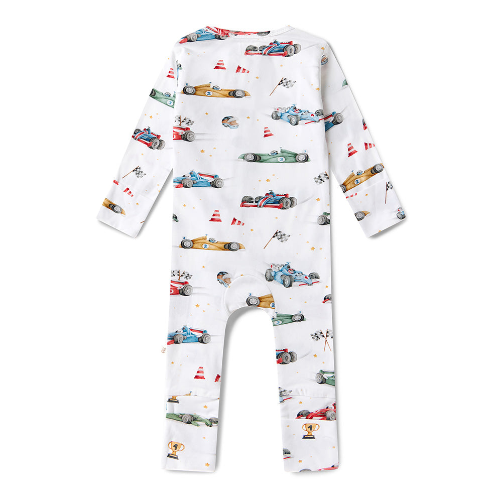 Little Racers Organic Snugglesuit Convertible Romper - View 13