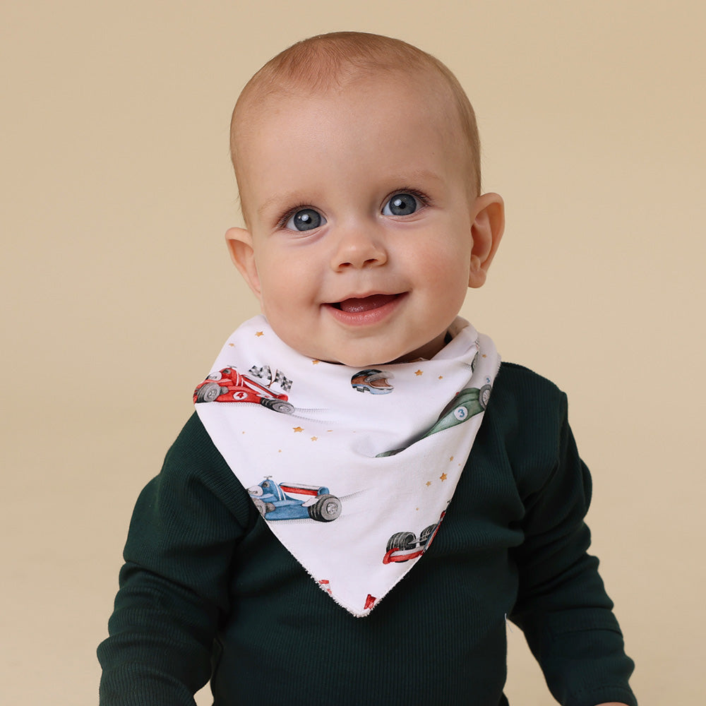 Little Racers Organic Dribble Bib - View 5
