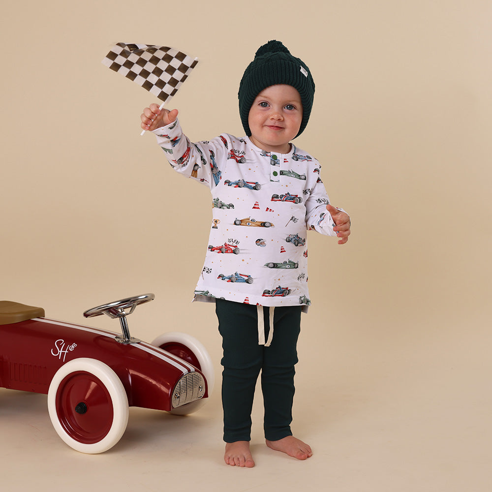 Little Racers Organic Long Sleeve Top - View 4