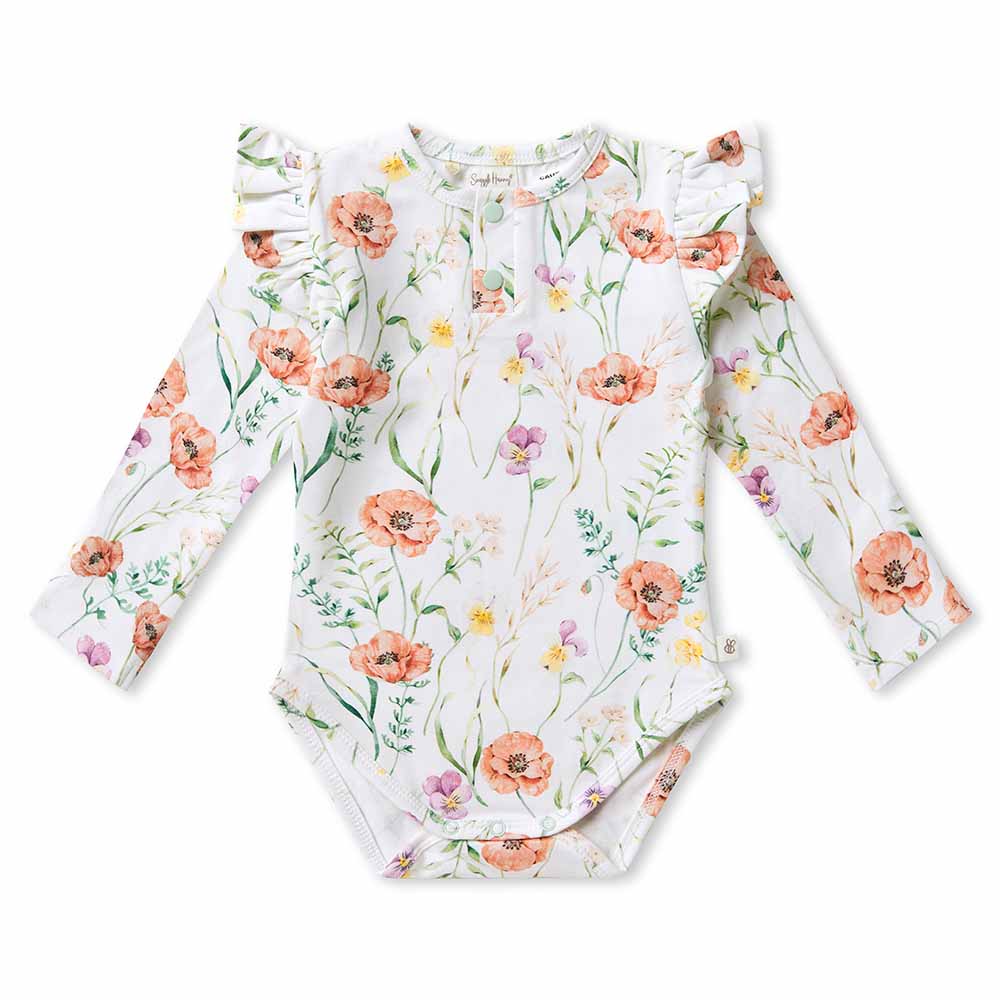 Meadow Long Sleeve Organic Bodysuit - View 2