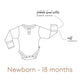 Pebble Long Sleeve Organic Bodysuit - Thumbnail 12