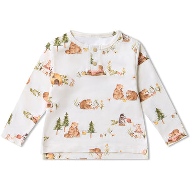 Bears Organic Long Sleeve Top | Snuggle Hunny