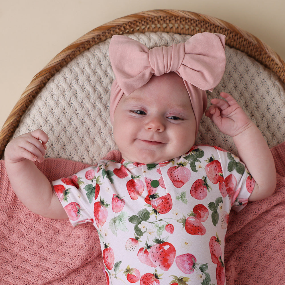 Lullaby Pink Organic Oversized Bow - View 7