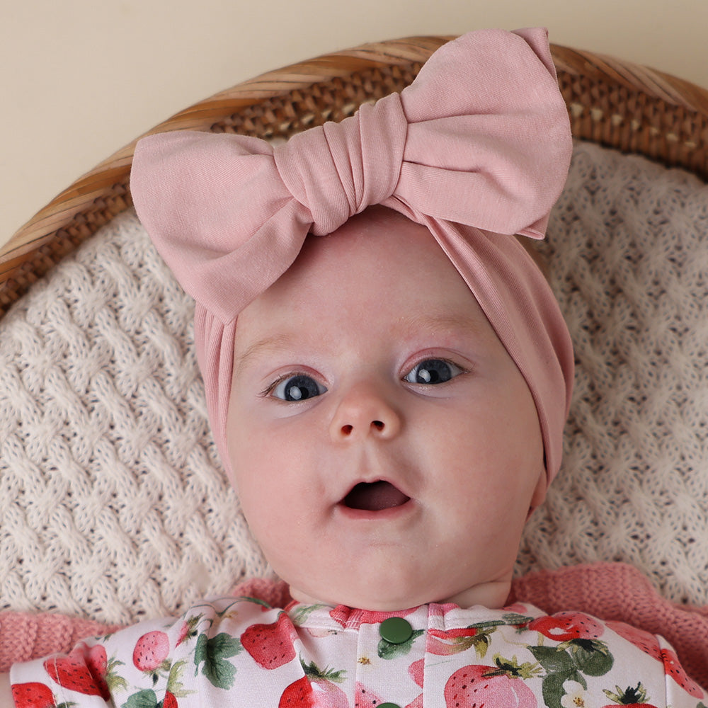 Lullaby Pink Organic Oversized Bow - View 4