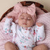 Lullaby Pink Organic Oversized Bow | Snuggle Hunny