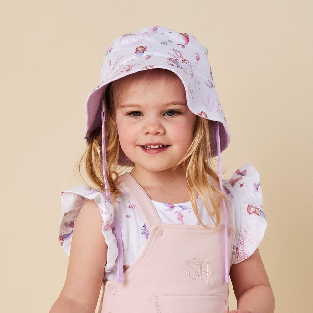 Mermaid Reversible Cotton Bucket Hat - View 4