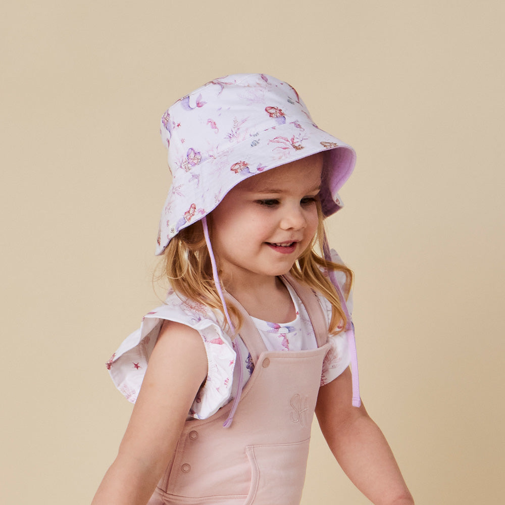 Mermaid Reversible Cotton Bucket Hat - View 6