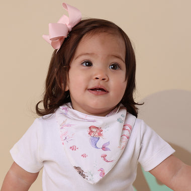 Mermaid Organic Dribble Bib | Snuggle Hunny
