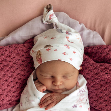 Mermaid Organic Knotted Beanie | Snuggle Hunny