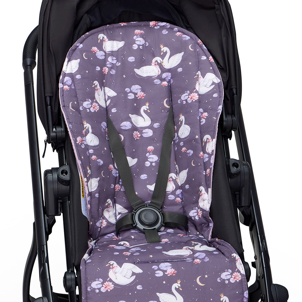 Midnight Swan Universal Organic Pram Liner - View 4