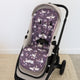 Bundle - Midnight Swan Pram Liner & Strap Cover Set - Thumbnail 2