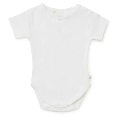 Milk Short Sleeve Organic Bodysuit-Snuggle Hunny