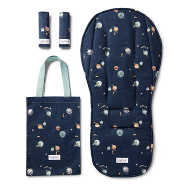 Milky Way Reversible Pram Liner & Strap Cover Set | Snuggle Hunny