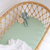 Mint Organic Bassinet Sheet / Change Pad Cover | Snuggle Hunny