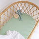 Mint Organic Bassinet Sheet / Change Pad Cover - Thumbnail 1