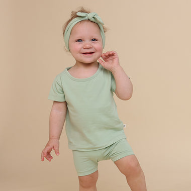 Mint Organic Bike Shorts | Snuggle Hunny