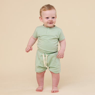 Mint Organic Shorts | Snuggle Hunny