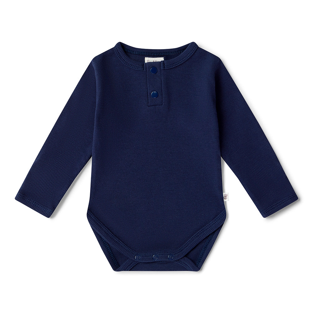 Moonlight Long Sleeve Organic Bodysuit - View 2