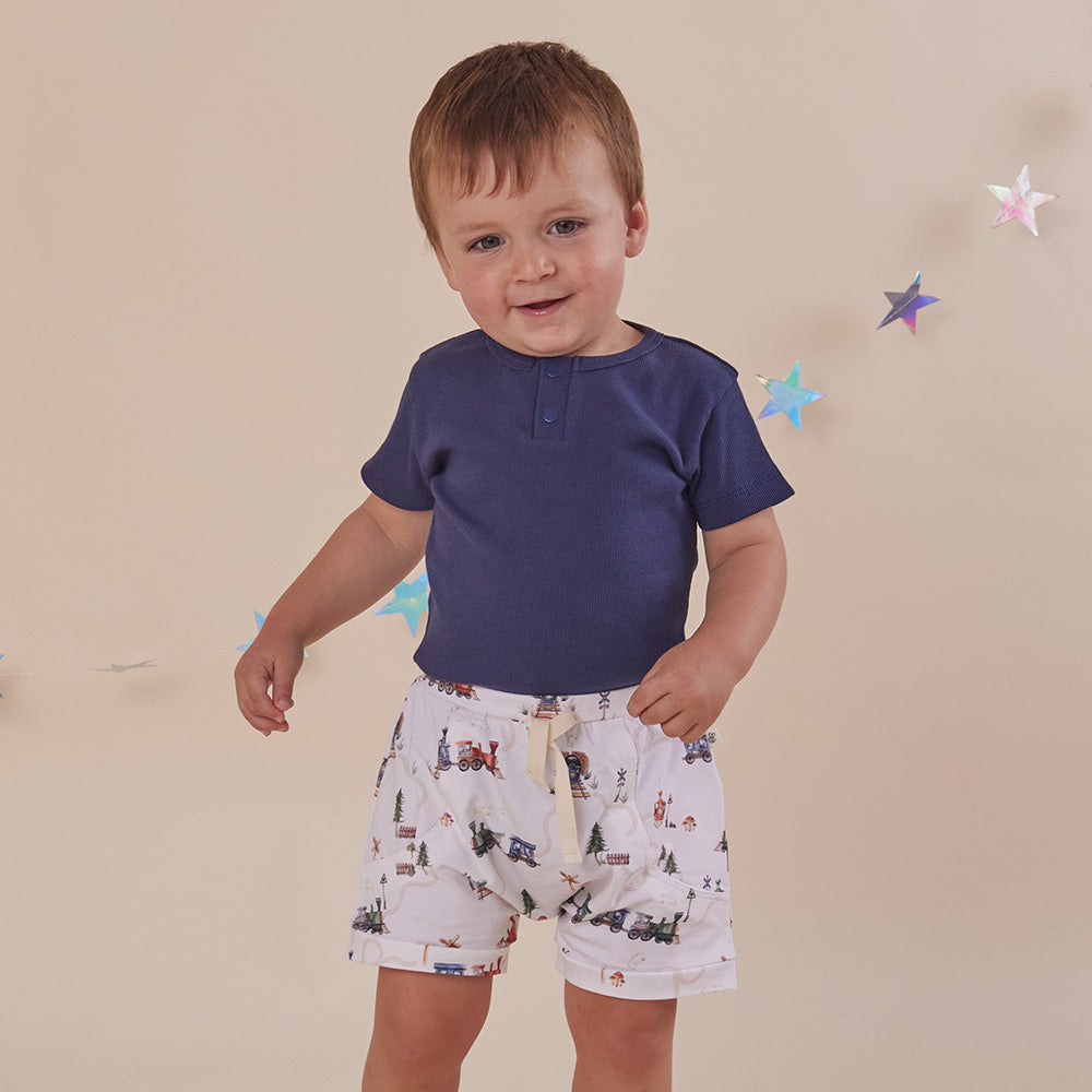 Moonlight Short Sleeve Organic Bodysuit - View 1