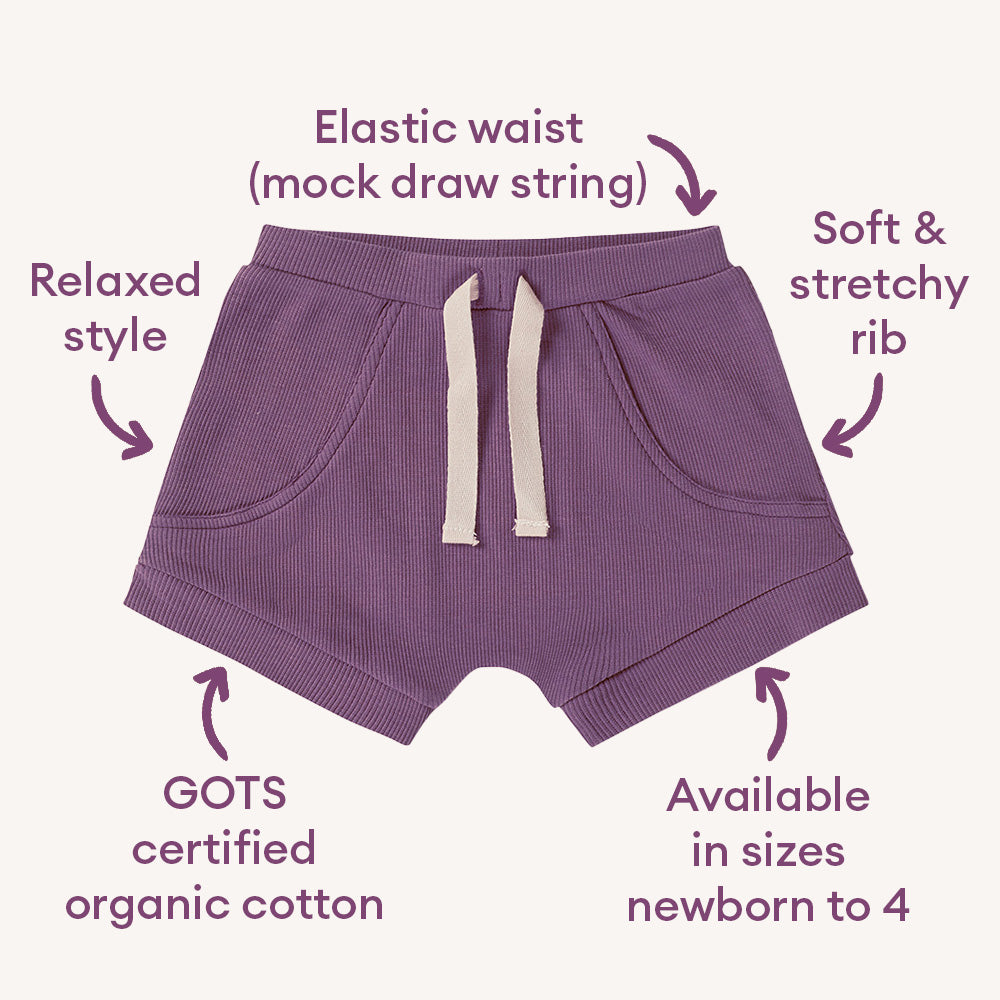 Mulberry Organic Shorts - View 4