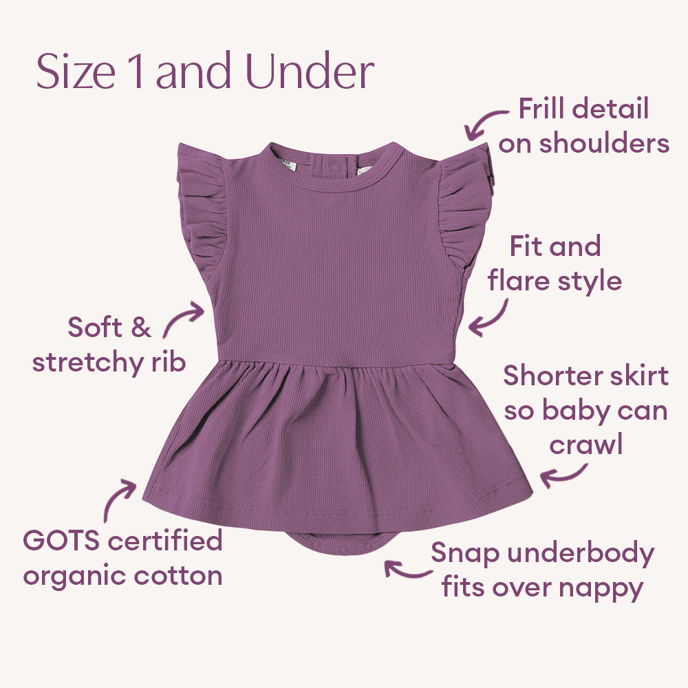 Mulberry Short Sleeve Organic Dress - View 4