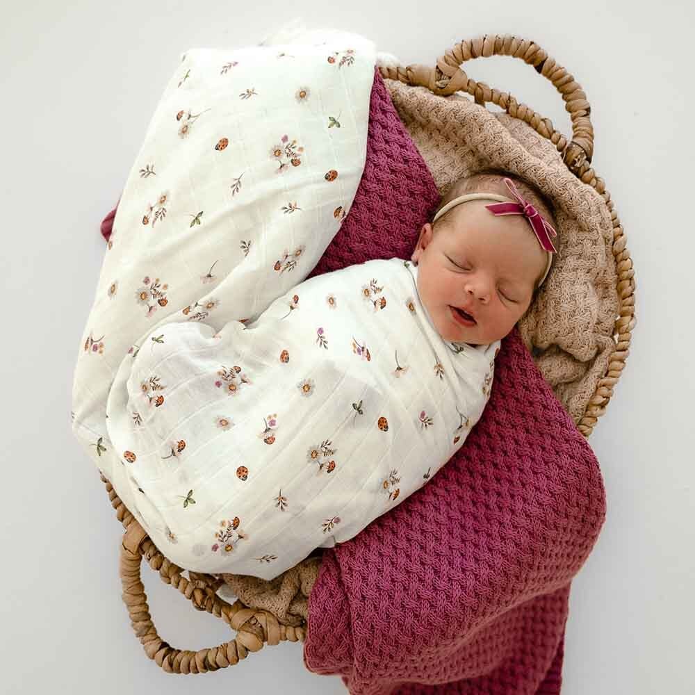 Ladybug Organic Muslin Wrap - View 7