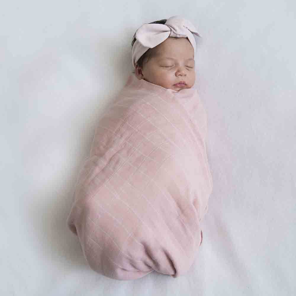 Musk Pink Organic Muslin Wrap - View 5