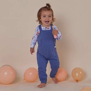 Navy Organic Joey Overalls | Snuggle Hunny