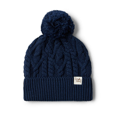 Navy Organic Baby Knit Beanie | Snuggle Hunny