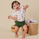 Santa's Toy Shop Short Sleeve Organic Bodysuit with Frill - Thumbnail 6