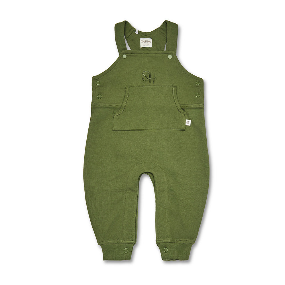 Olive Organic Joey Overalls - View 2