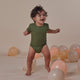 Olive Short Sleeve Organic Bodysuit - Thumbnail 5