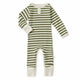 Olive Stripe Organic Growsuit - Thumbnail 2