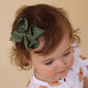 Olive Bow Hair Clip - Thumbnail 3