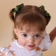 Olive Piggy Tail Hair Clips - Pair - Thumbnail 3
